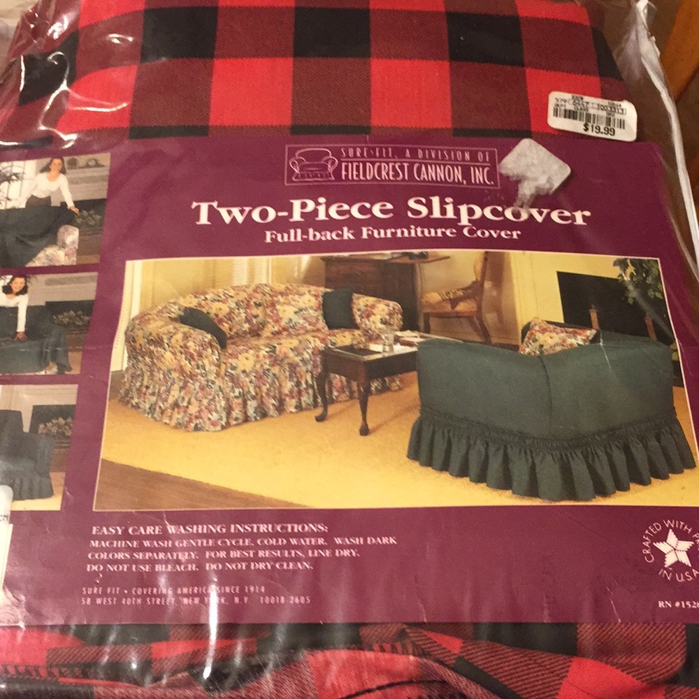 Brand New Two- piece Slipcover